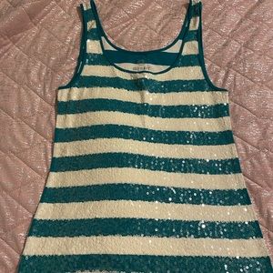 Sequined tank